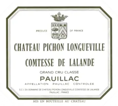photo du vin Château Pichon Longueville Comtesse de Lalande