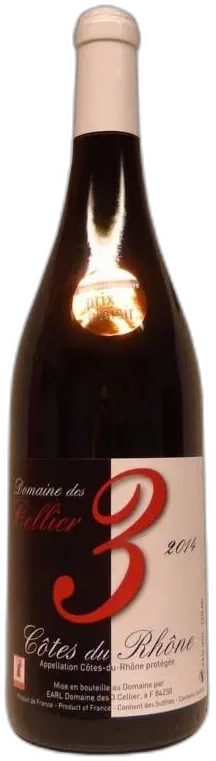 photo du vin Domaine des 3 Celliers Côtes du Rhone n°3 2023