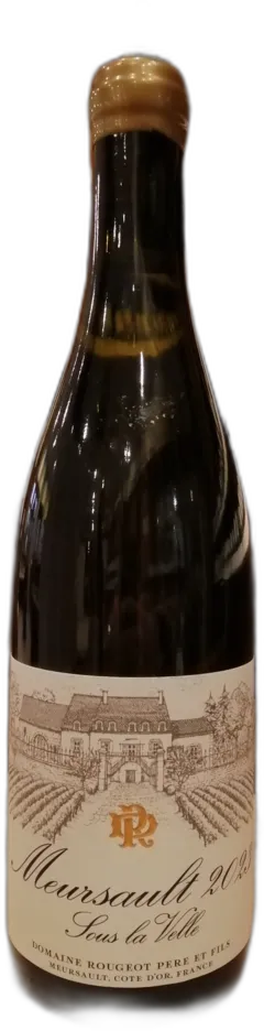 vue du vin Meursault Sous la Velle Sans Sulfite Ajouté Rougeot Père et Fils