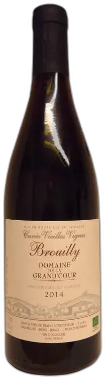 photo du vin Domaine de la Grande Cour Brouilly Vieilles Vignes 2020