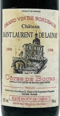 photo du vin Saint Laurent Delaunay
