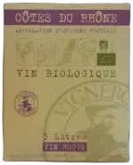 image du vin Bib Côtes du Rhône Bio Vignerons Ardéchois