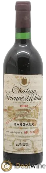 photo du vin Château Prieuré Lichine
