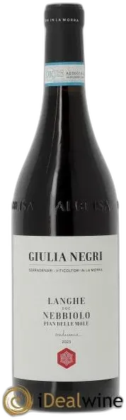 photo du vin Langhe Doc Giulia Negri Nebbiolo