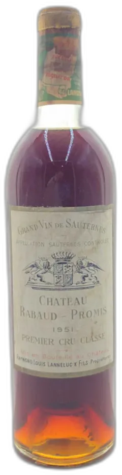 photo du vin Château Rabaud Promis 1er Grand Cru Classé Sauternes Blanc Liquoreux