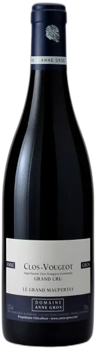 vue du vin Clos de Vougeot Grand Cru le Grand Maupertui Anne Gros