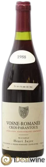 image du vin Henry Jayer les Brulees Vosne-Romanée 1985