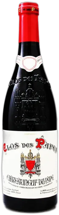 vue du vin Châteauneuf du Pape Rouge Clos des Papes Domaine Paul Avril
