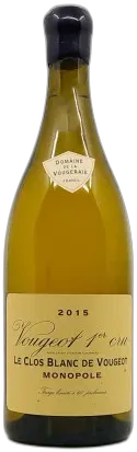 photo du vin Domaine de la Vougeraie Vougeot 1er Cru le Clos Blanc de Vougeot 2015