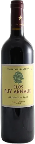 photo Château Clos Puy Arnaud Côtes de Bordeaux Castillon 2016
