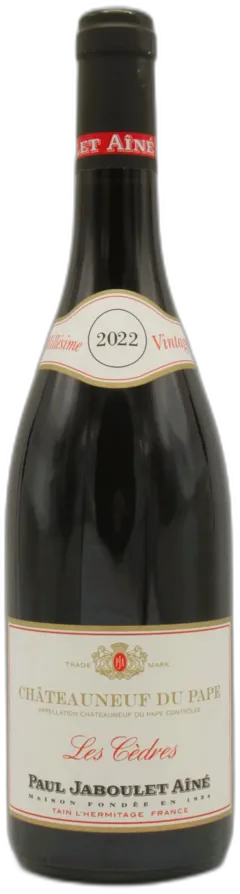 photo du vin Paul Jaboulet "les Cèdres" Chateauneuf-du-Pape Rouge Châteauneuf-du-Pape