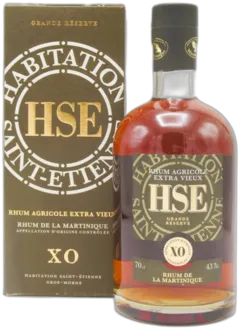 photo du vin Habitation Saint Etienne Rhum Extra-Vieux Agricole de Martinique "xo - Grande Réserve" Brun Giftbox