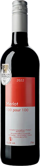photo Méditerranée Merlot 100 Pour 100 2022
