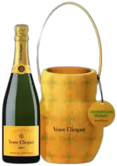 vue du vin Veuve Clicquot Brut Carte Jaune Seau à Par Yinka Ilori