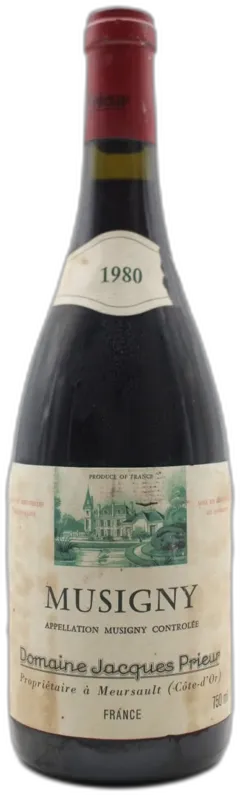 illustration du vin Musigny 1980 Domaine Jacques Prieur