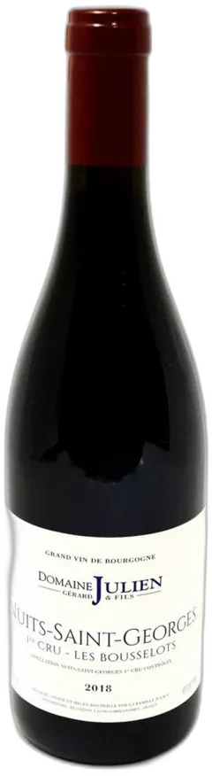 aperçu du vin Domaine Julien "les Bousselots" Nuits Saint-Georges 1er Cru Rouge Nuits-Saint-Georges