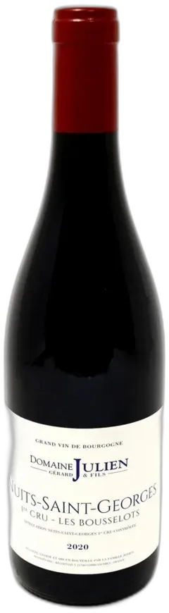 aperçu du vin Domaine Julien "les Bousselots" Nuits Saint-Georges 1er Cru Rouge Nuits-Saint-Georges