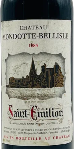 vue du vin Château Mondotte Bellisle