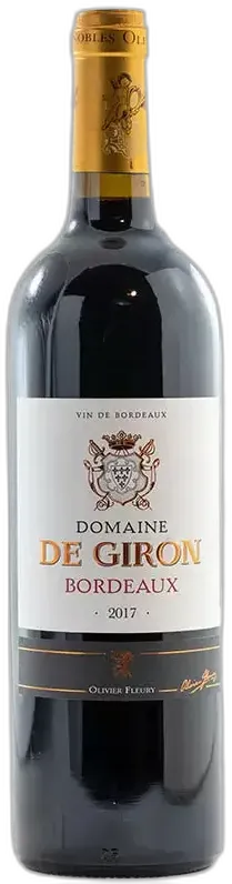 aperçu du vin Domaine de Giron Bordeaux Vignobles Olivier Fleury