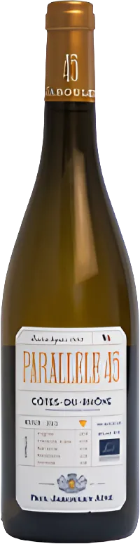 photos du vin Paul Jaboulet "Parallele 45" Côtes du Rhône Rouge Bio
