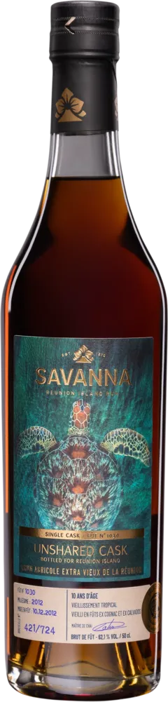 photo Savanna Rhum Extra Vieux Agricole de la Réunion 