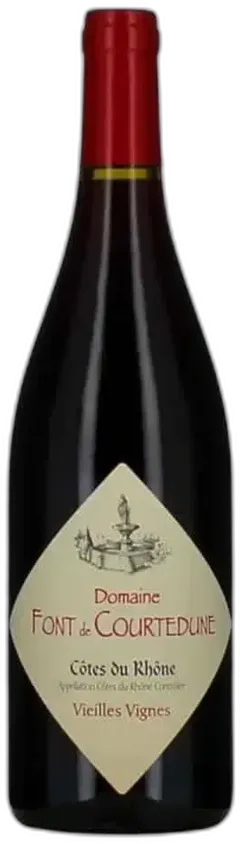 vue du vin Côtes du Rhône Vieilles Vignes Font de Courtedune
