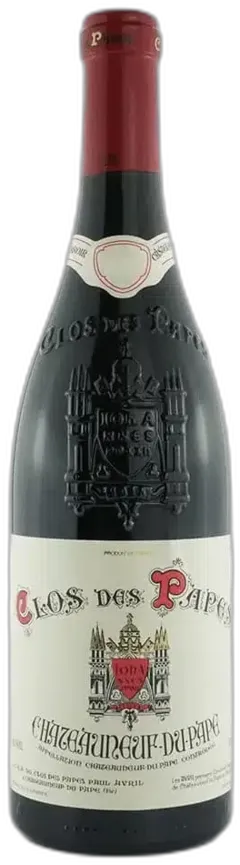 vue du vin Châteauneuf du Pape Rouge Clos des Papes Domaine Paul Avril