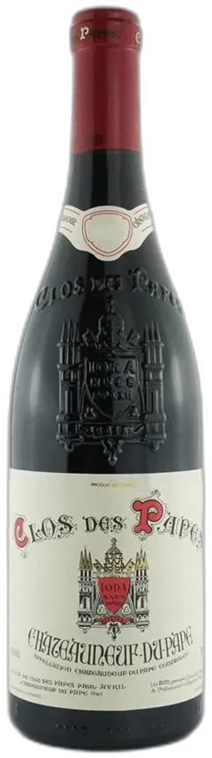vue du vin Châteauneuf du Pape Rouge Clos des Papes Domaine Paul Avril