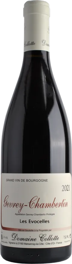 vue du vin Aoc Gevrey-Chambertin les Evocelles Domaine Collotte