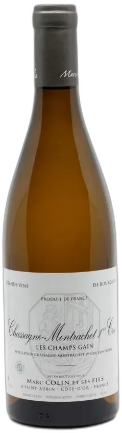 vue du vin Chassagne Montrachet 1er Cru Champs Gains