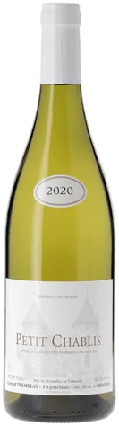 vue du vin Petit Chablis Domaine Gérard Tremblay