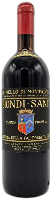 photo du vin il Greppo Brunello di Montalcino Biondi Santi
