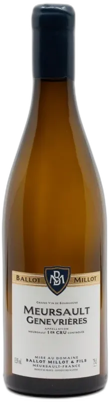 vue du vin Chassagne Montrachet Morgeot Tete du Clos 1er Cru 2018 Ballot-Millot
