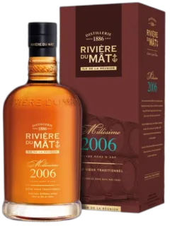 photo du vin Rivière du Mât Rhum Vieux de Mélasse de la Réunion "xo" Brun Giftbox