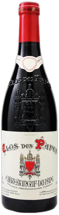 vue du vin Châteauneuf du Pape Rouge Clos des Papes Domaine Paul Avril