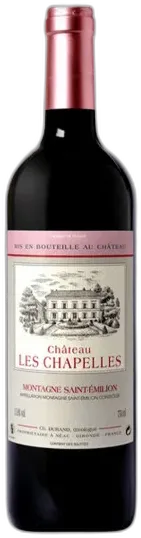 photo du vin Château les Chapelles Aop Montagne-Saint-Émilion 2022