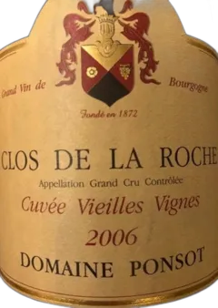 image du vin Domaine Ponsot Clos de la Roche Grand Cru 'Cuvee Vieilles Vignes'