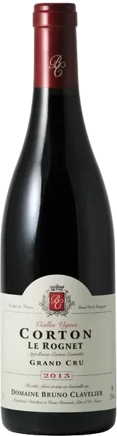 image du vin Domaine Bruno Clavelier Corton Grand Cru le Rognet Vieilles Vignes