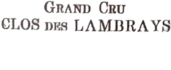 photo du vin Clos des Lambrays Grand Cru Domaine des Lambrays