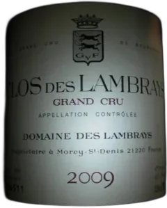 photo du vin Clos des Lambrays Grand Cru Domaine des Lambrays