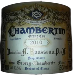 photo du vin Chambertin Grand Cru Domaine Armand Rousseau