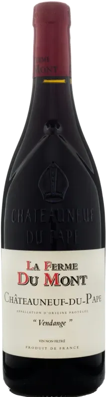 vue du vin Vendange la Ferme du Mont, Châteauneuf du Pape