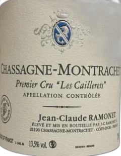 photo du vin Jean Claude Ramonet Chassagne Montrachet