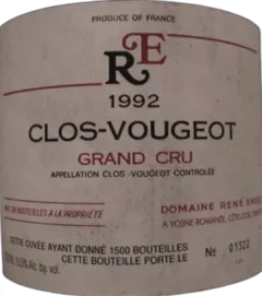 capture du vin Engel Rene Clos Vougeot Grand Cru
