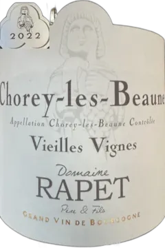 photo du vin Rapet Chorey les Beaune "Vieilles Vignes"