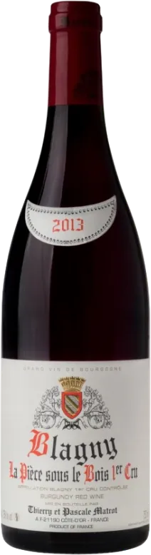 image du vin Matrot Blagny 1er Cru "la Pièce Sous le Bois" 2001