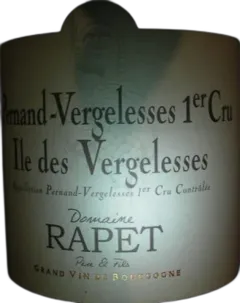illustration du vin Pernand-Vergelesses 1er Cru Ile de Vergelesses Rapet Père & Fils