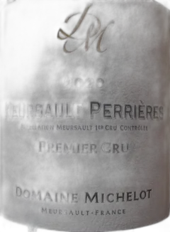 vue du vin Meursault 1er Cru Genevrieres 2021 Domaine Michelot