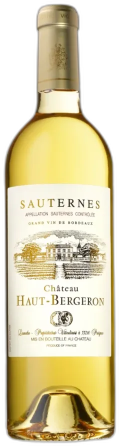 photo du vin Château "Haut Bergeron" Sauternes Blanc