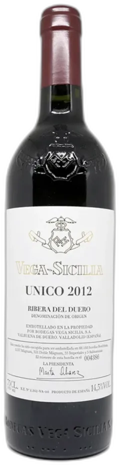 vue du vin Único Vega Sicilia